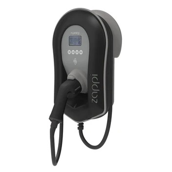 Zappi V2.1 Multiphase 7/22kW Tethered 6.5M-Cable BLACK with inbuilt WiFi/Ethernet w/3 CTs (ZAPPI-2H22TB-T)