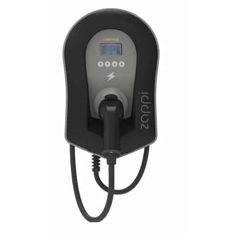 Zappi V2.1 Multiphase 7/22kW Untethered BLACK with inbuilt WiFi/Ethernet w/3 CTs