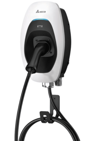 Delta AC Max EV Charger 7.4 - 22kWp, 1Ph&3Ph,Tethered plug 5 m cable, Type 2, IP55/IK09 (EIAW-E22KTBE5A02)