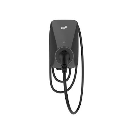 FOXESS EV Charger A Series Black 22kW Plug 6m Cables 3Phase w/Bluetooth+RFID+WIFI+OCPP 1.6+LAN (A022KP1-E-B-WO (Black))